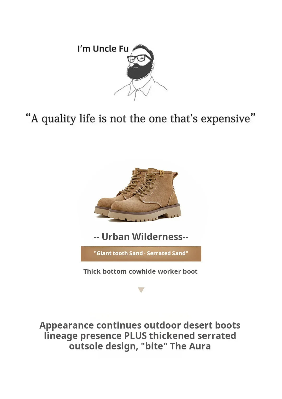 Maden Men's Cow Suede High-Top Boots