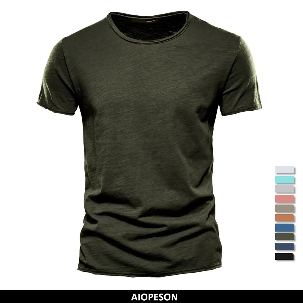 AIOPESON 100% Cotton Casual Soft Fitness T-Shirts - ShopHub