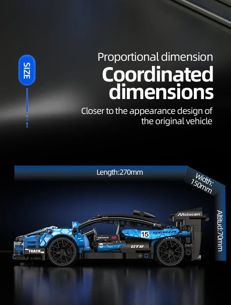 TOYLINX 1/18 Supercar Racing Building Block Set! - ShopHub