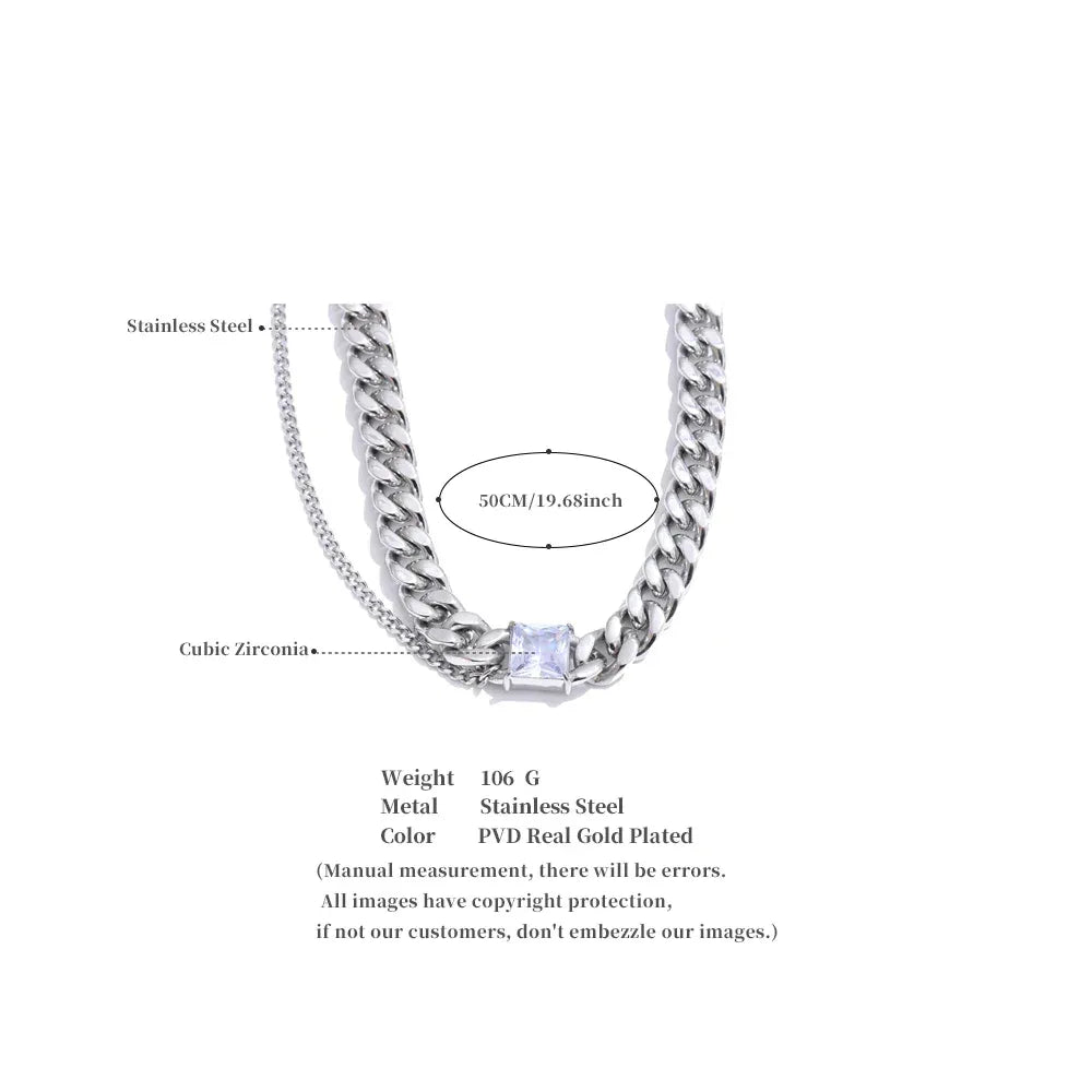 Statement Cuban Chain Necklace - ShopHub