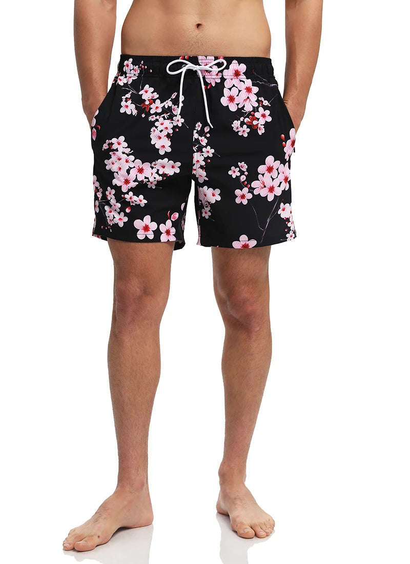 Mens summer boardshorts by ShopHub NZ, quick-dry breathable mesh liner, pockets, ideal for gym, running, and swimming.