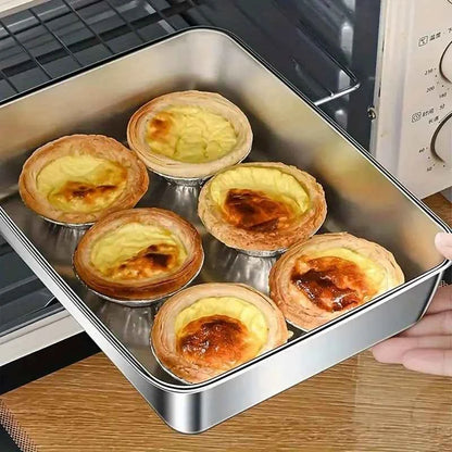 3PCS Stainless Steel Food Containers, Kitchen Accessories with Lids, Leak-Proof, Stackable, Fits Knives, For Kitchen & Camping