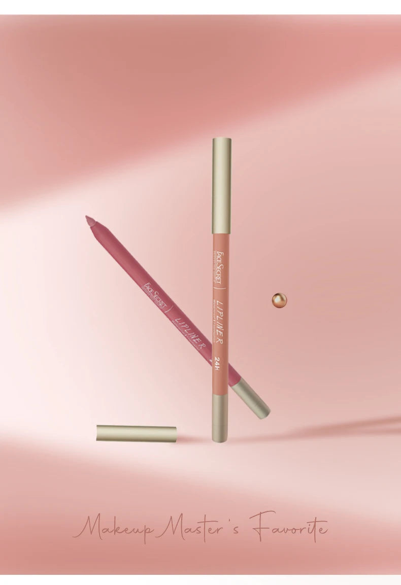 Face Secret 12 Colour Lipliner makeup set with 12 vibrant lipliner shades arranged in a compact palette.