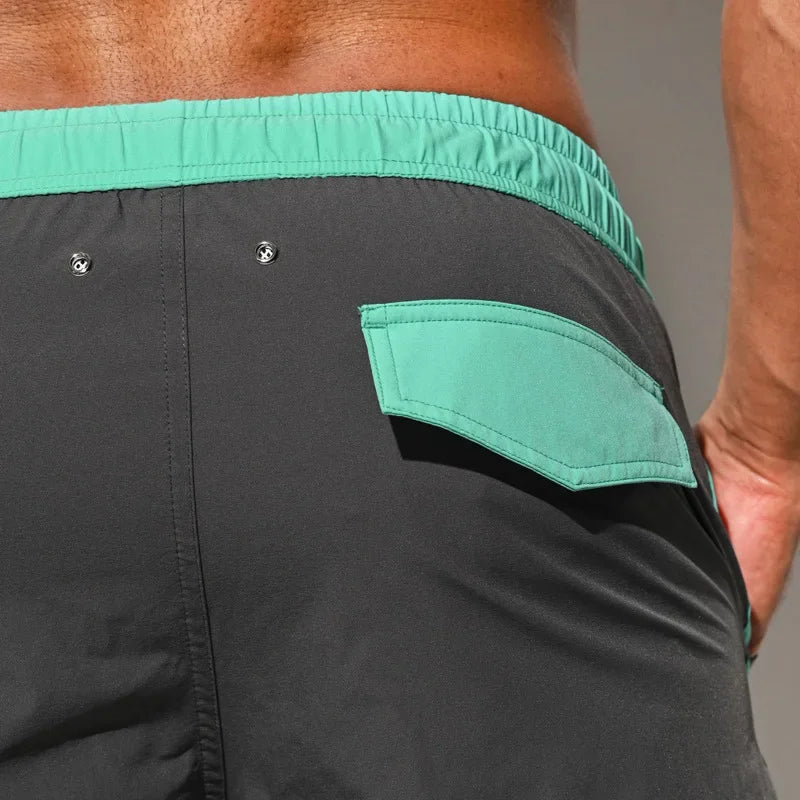 DESMIIT S91 Solid-Colour Swim Shorts with Mesh Liner