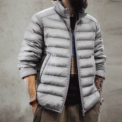 Maden Winter Men's Stand-up Collar Down Jacket