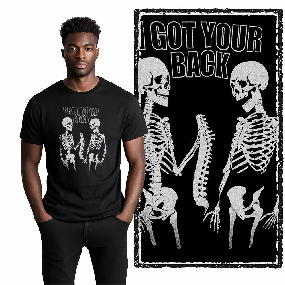 COOLMIND Funny Skull Graphic Cotton T-Shirt | Unisex