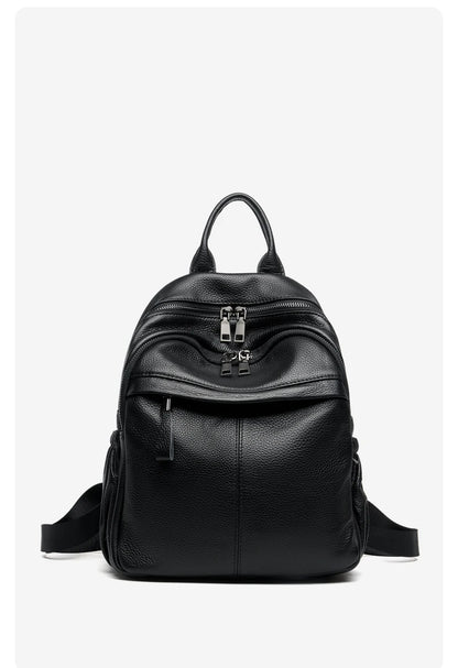 ZOOLER First Layer Genuine Leather Women Leather Backpack Black Travel Computer School Bags College Girl Hot#SC1728