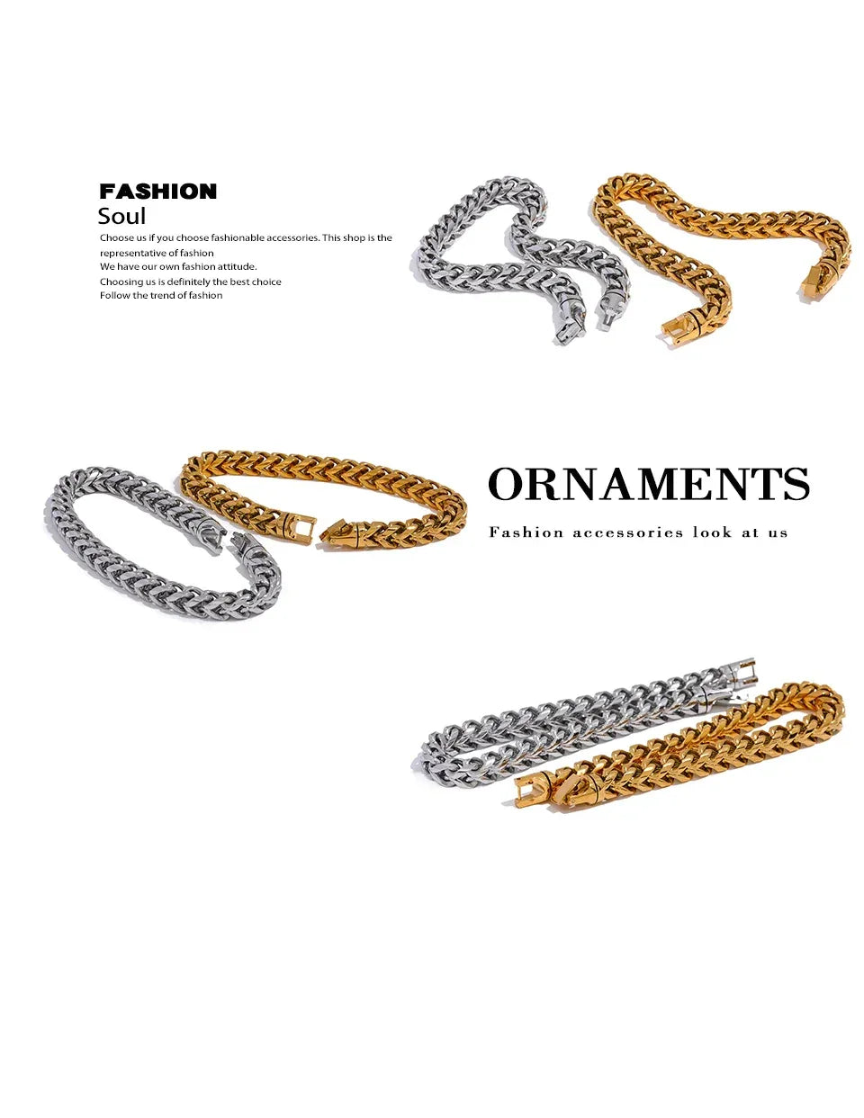 High-Quality Stainless Steel Round Cuban Chain Bracelet - ShopHub