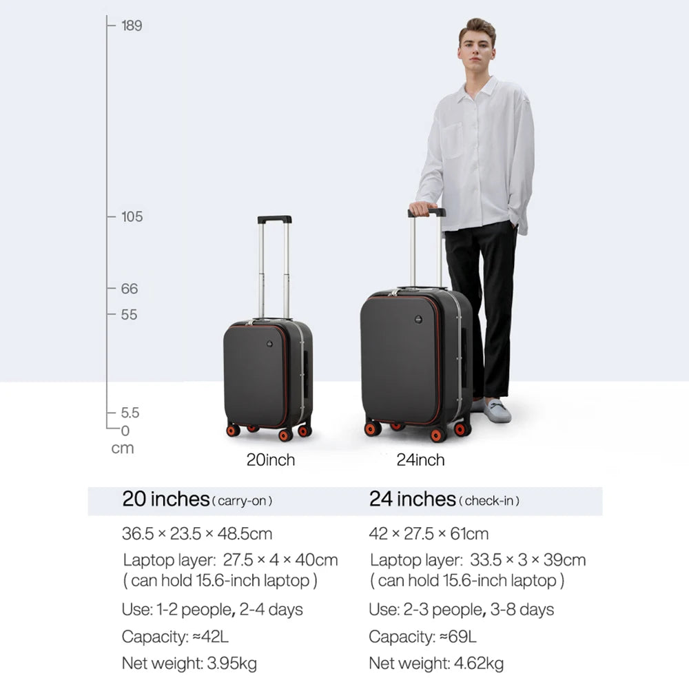 Mixi Premium Hardside Carry-on Suitcase