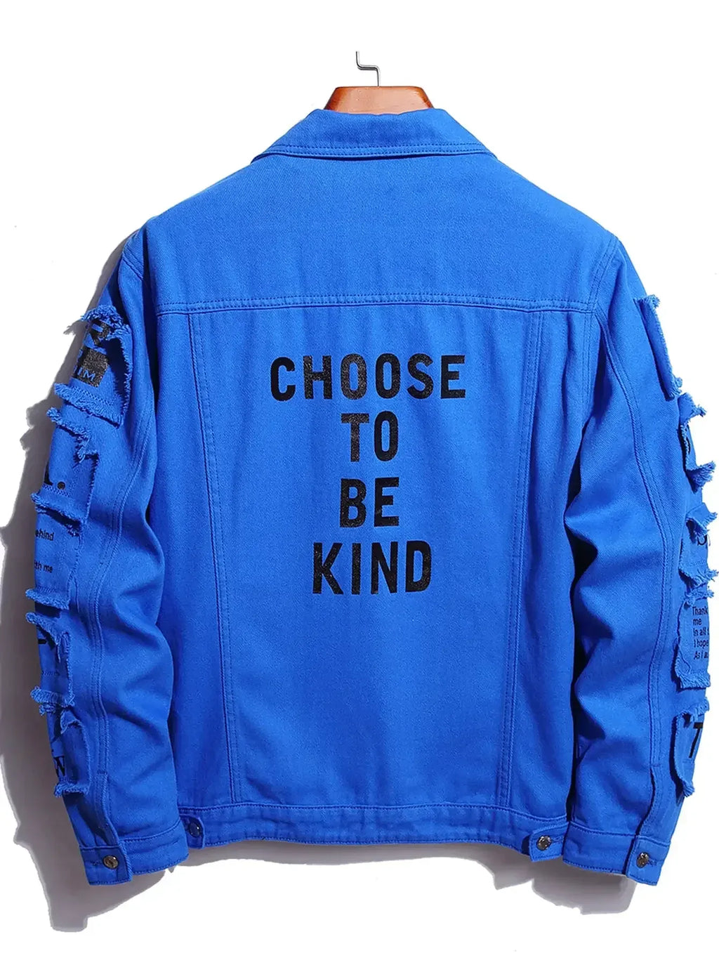 Men's Y2K Denim Jackets Featuring Stylish Patches - ShopHub