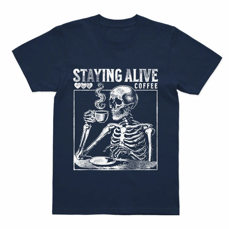 COOLMIND U0020 Skull Graphic Cotton Tee