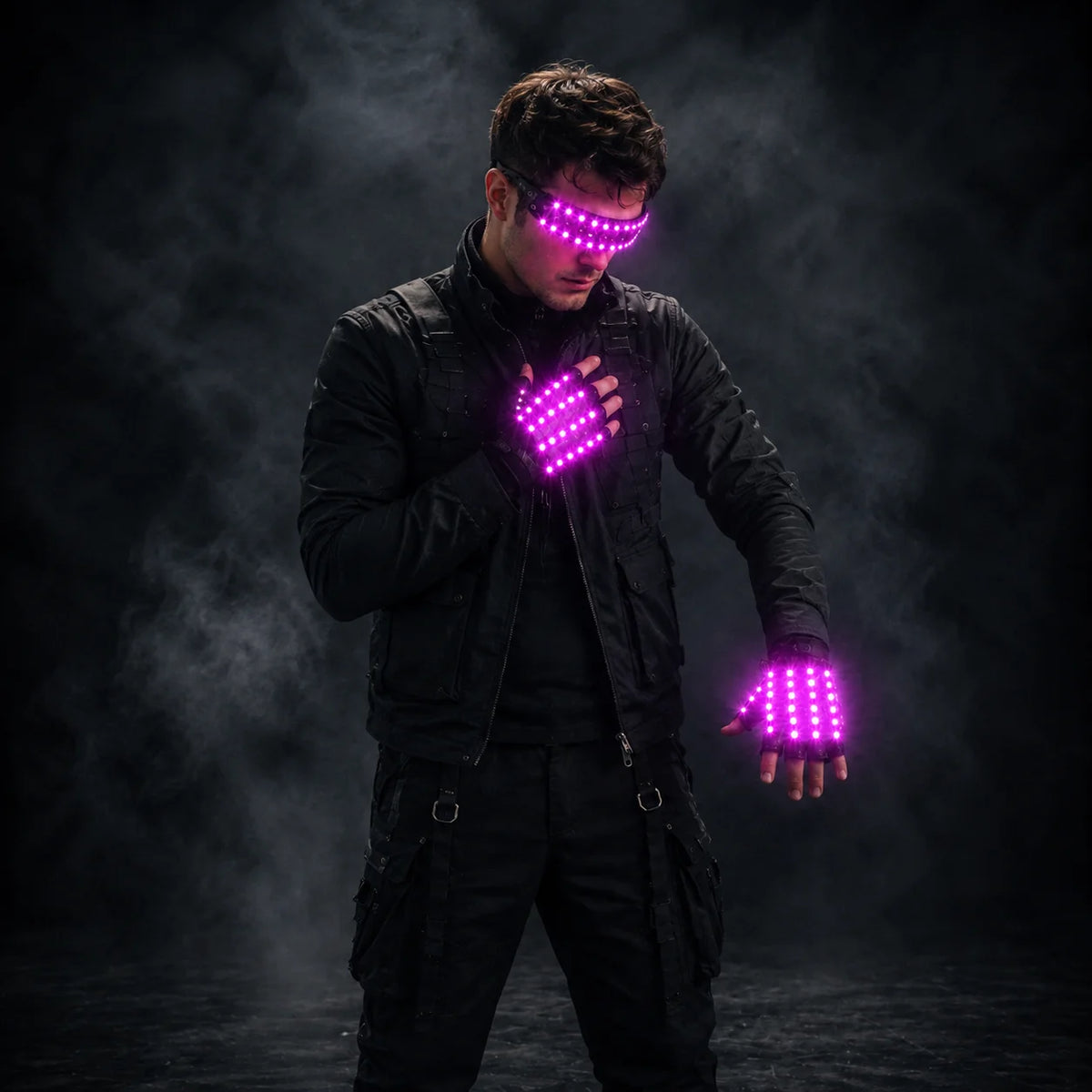 JAEOOGY 190 LED Performance Mask & Glove Set