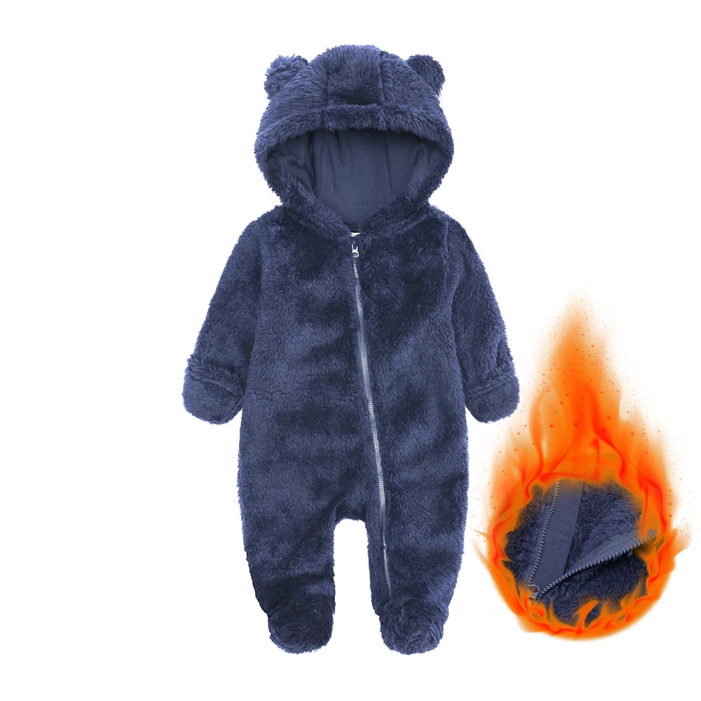Kids Tales Little Cuddle Hooded Zip Baby Romper