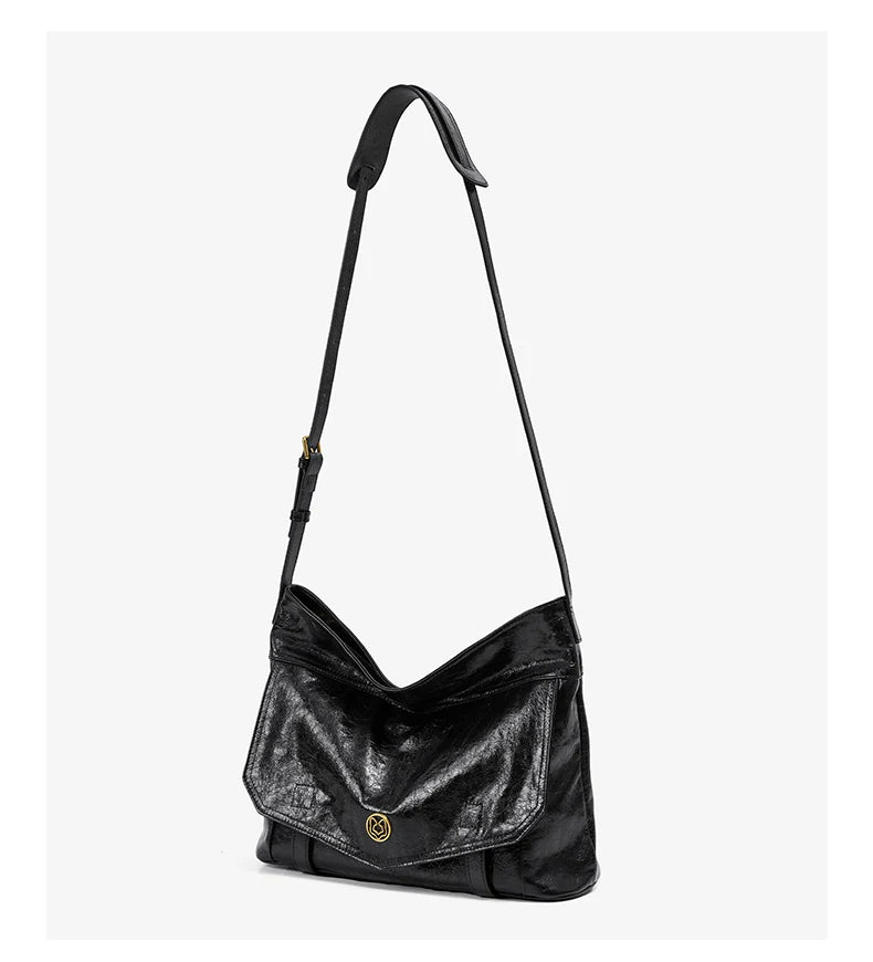 FOXER Genuine Leather Hobo Tote Bag