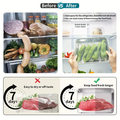 3pcs Stainless Steel Food Containers
