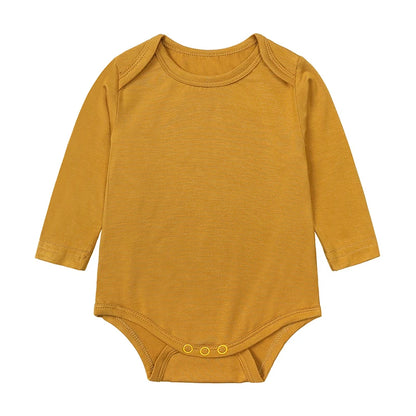 Kids Tales Little Calm Bamboo-Blend Long-Sleeve Baby Romper