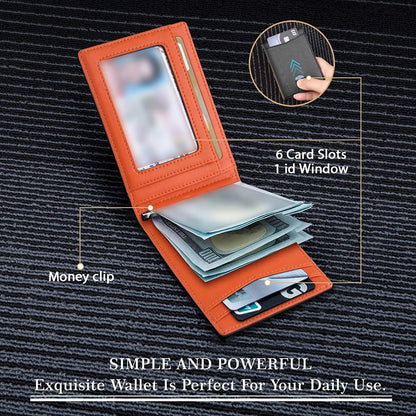 Rfid Credit Card Holder Men Wallets Money Clip Luxury Slim Thin Mini Wallet Male Small Short Purse Minimalist Billfold Vallet