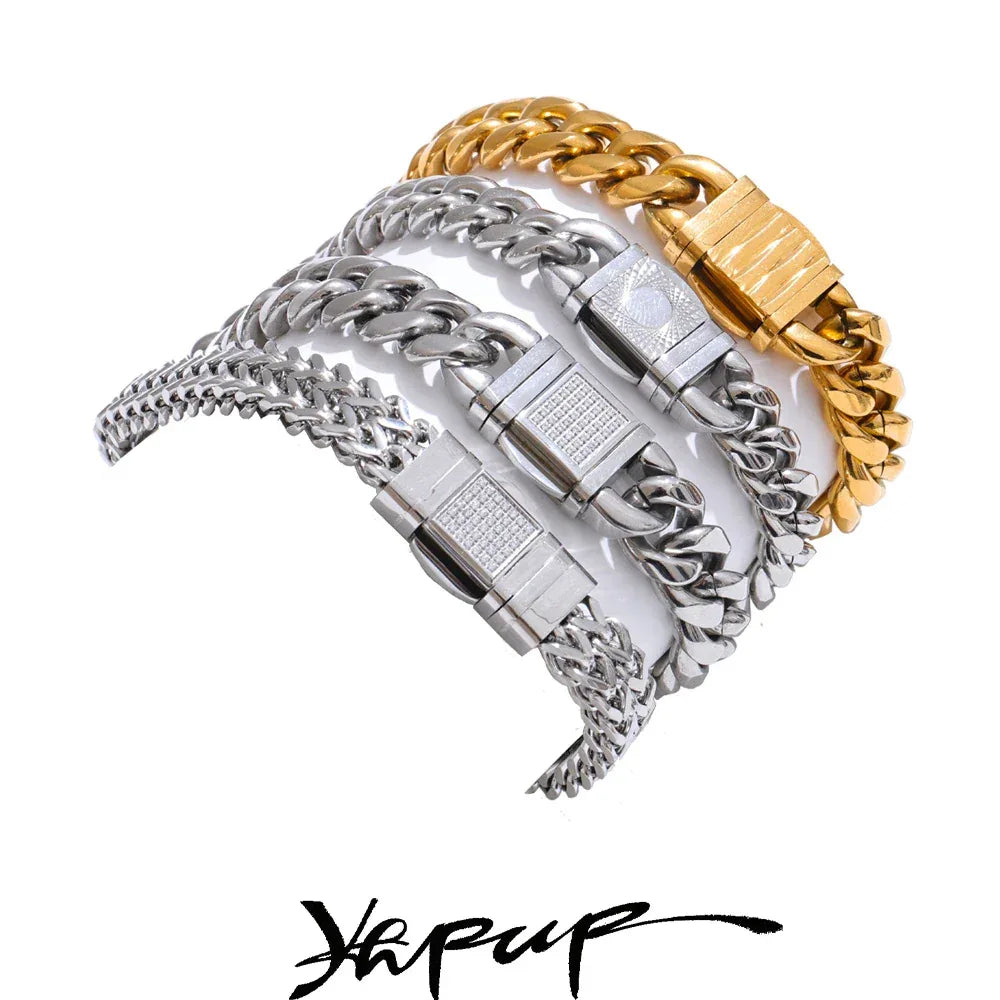 16 Cuban Chain Men's Bracelet Bangle - ShopHub