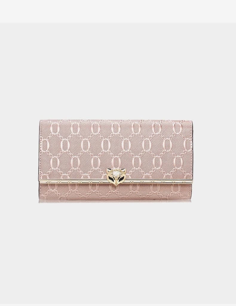 FOXER Split Leather Women's Long Wallet