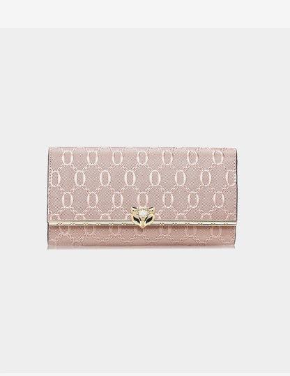 FOXER Split Leather Women's Long Wallet