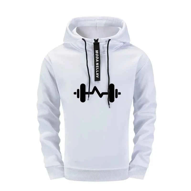 Men's Tracksuit Set Urban Streetwear 2 Pieces Half Zip Hoodie and Sweatpants for Autumn Winter Sporty Fitness