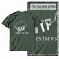 COOLMIND Z1018 Funny Fishing Graphic Cotton Tee