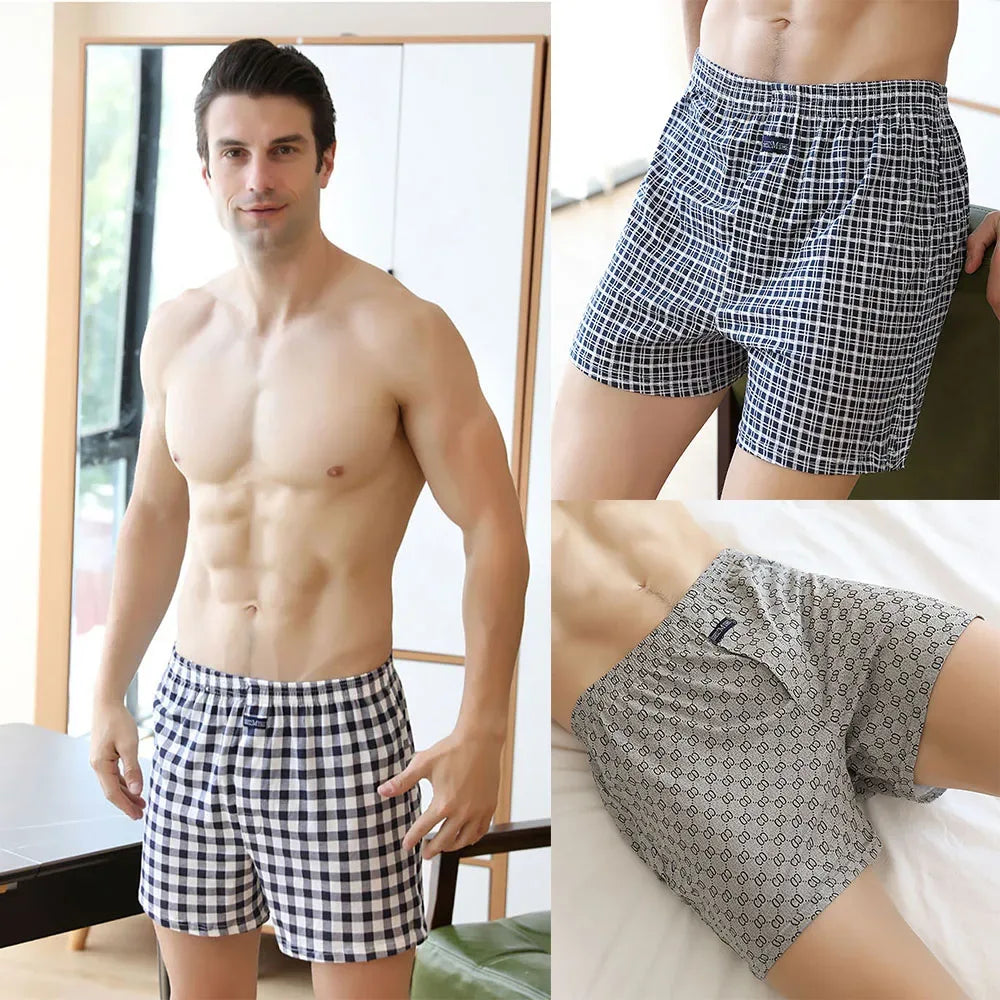 Men's 3 Pack 100% Cotton Pajama Shorts - ShopHub