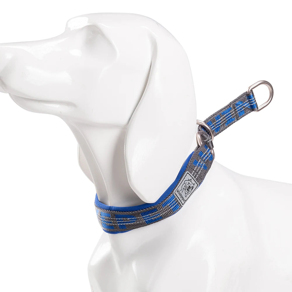 Truelove P Chain Pet Reflective Collar Nylon Best Neoprene Padded Half Choke Training Lightweight Washable Sports YC1852