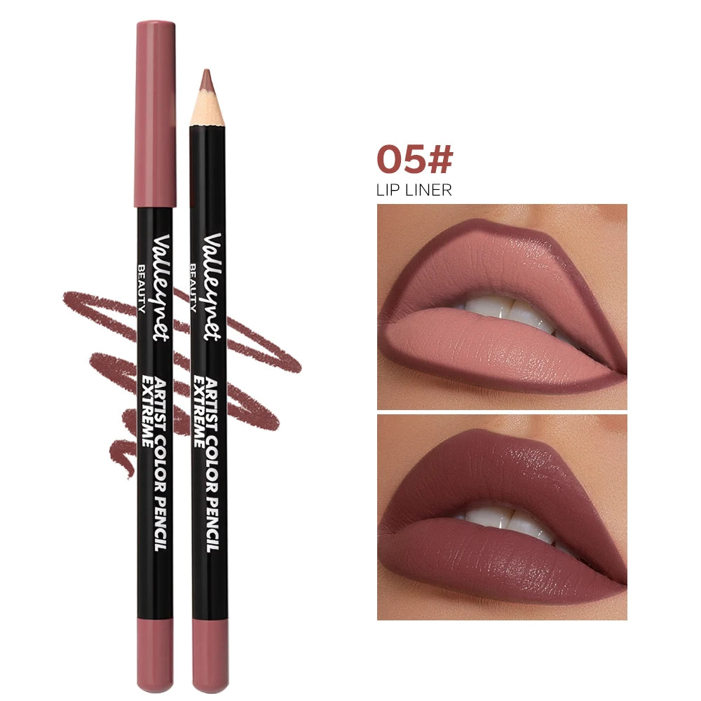 4pcs/Set Lip Liner and Eyeliner Set
