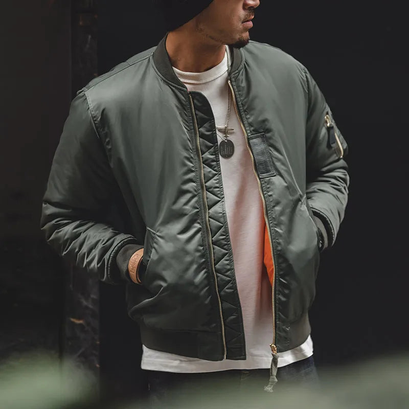 MADEN Padded Flight Jacket | Military Green or Navy