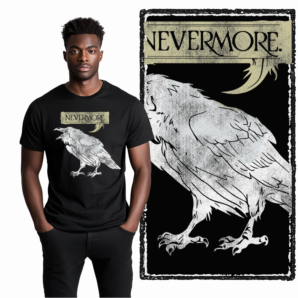 COOLMIND X0062 Dark Winged Truth Graphic Tee