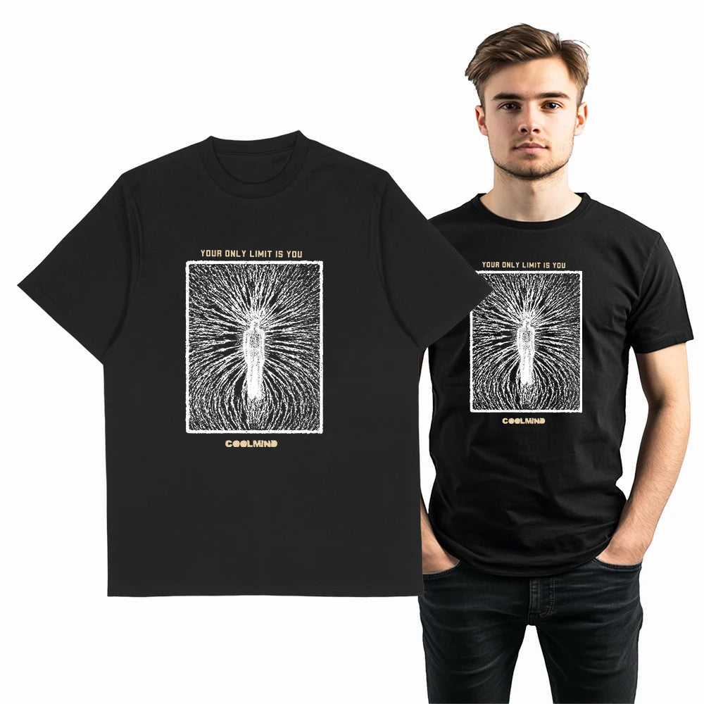 COOLMIND Unisex Vintage-Style Graphic Cotton T-Shirt