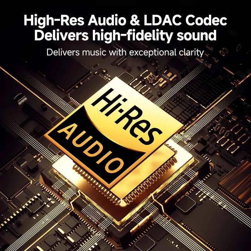 QCY H3 PRO Wireless Headphones with Adaptive ANC, 50dB Noise Cancellation, Hi-Res LDAC Audio, and Bluetooth 5.4 Dual Connection