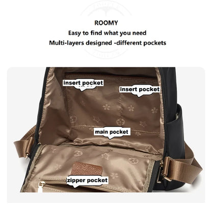 ZOOLER Woman's Backpack – Premium Oxford Travel Companion