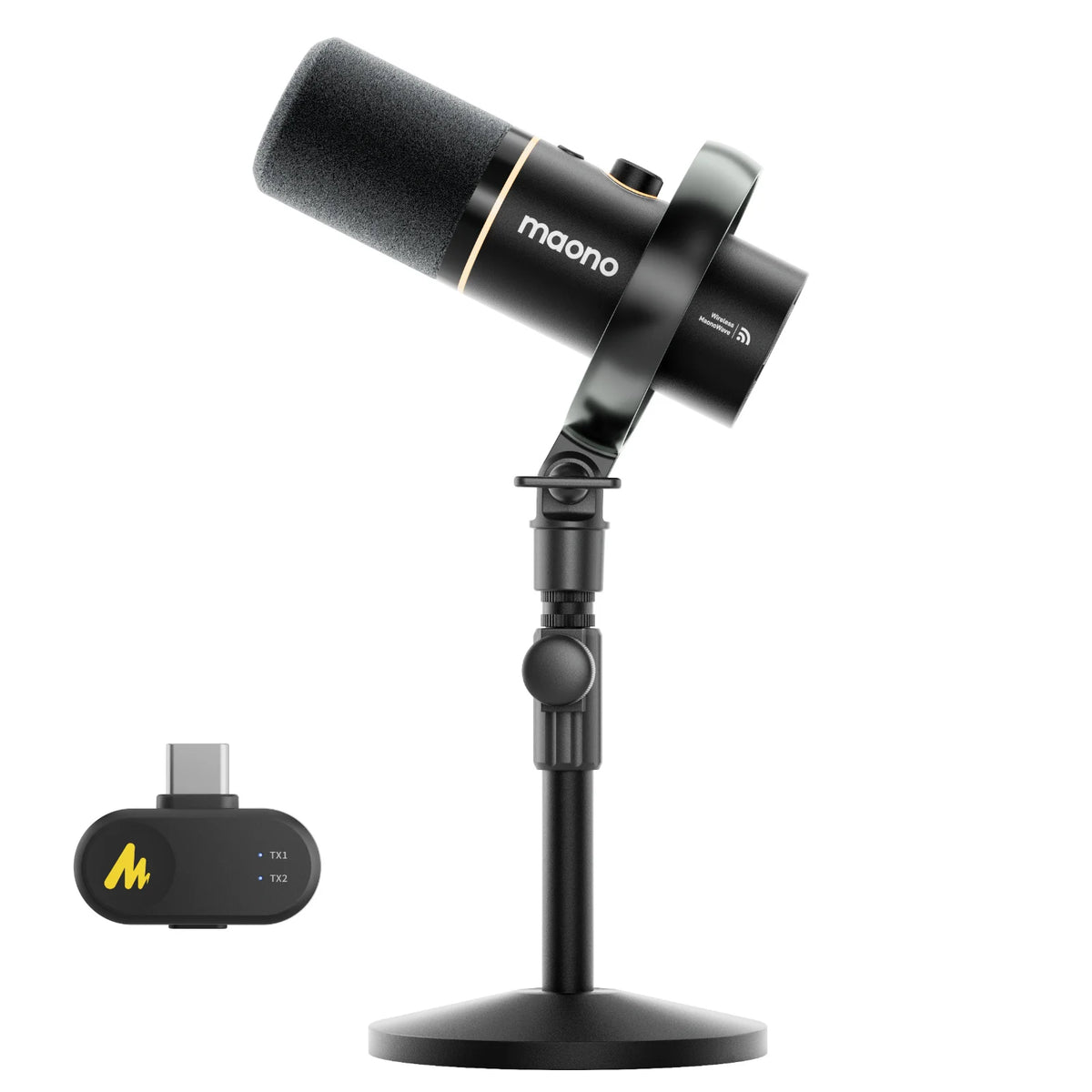 MAONO PD200W Hybrid Wireless Podcast Microphone