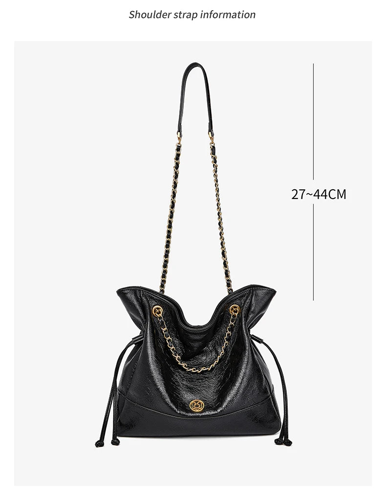 FOXER Luxury Genuine Leather Shoulder Bag