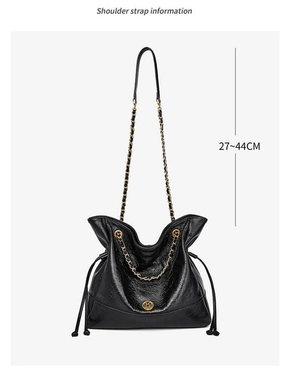FOXER Luxury Genuine Leather Shoulder Bag