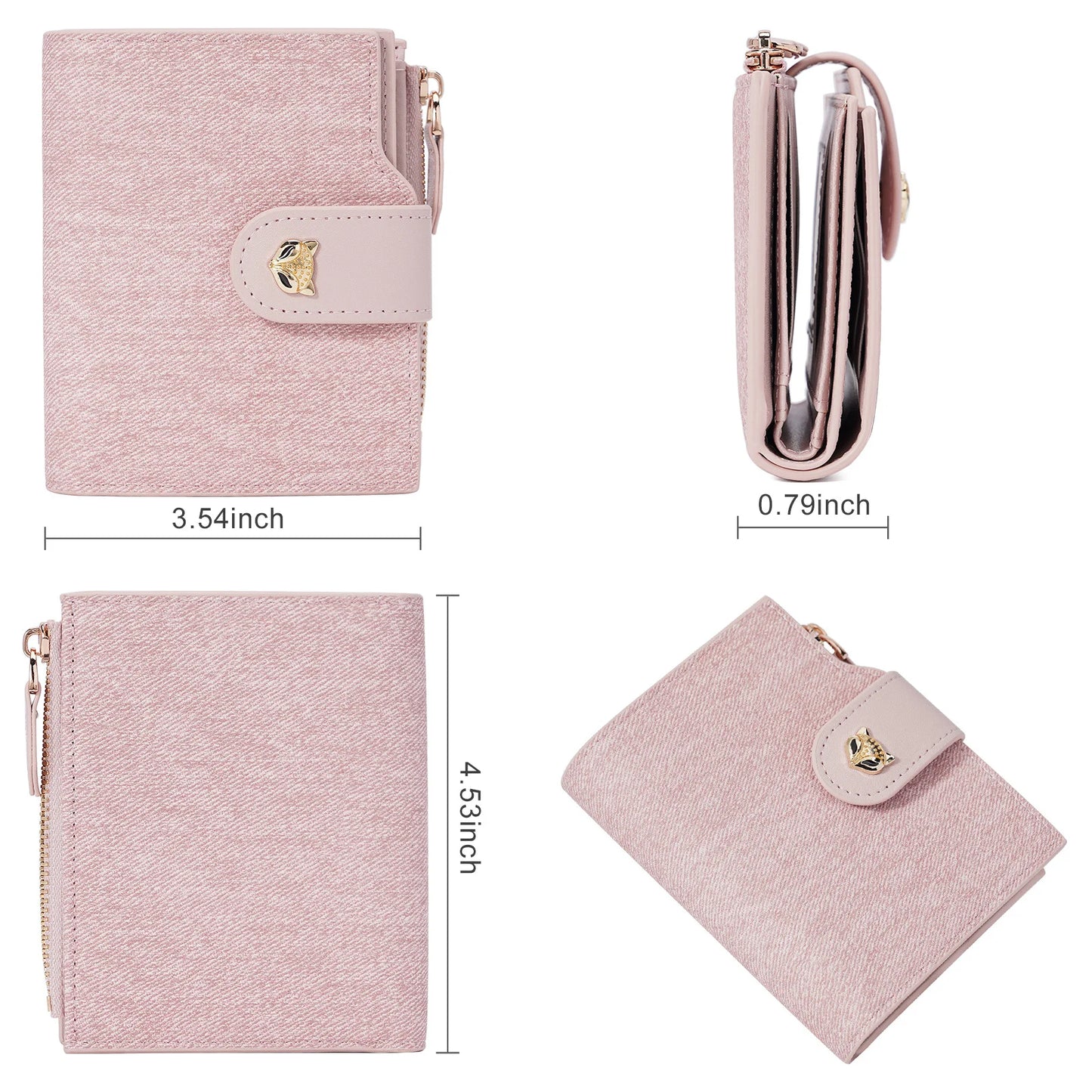 FOXER Women's Soft PU Leather Coin Wallet