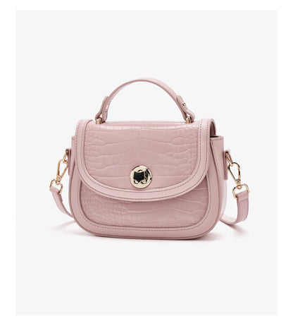FOXER Chic Luxury Shoulder Bag for Women PU Leather Pink Top‑handle Handbag Fashion Ladies Crossbody Purse for Daily Dating