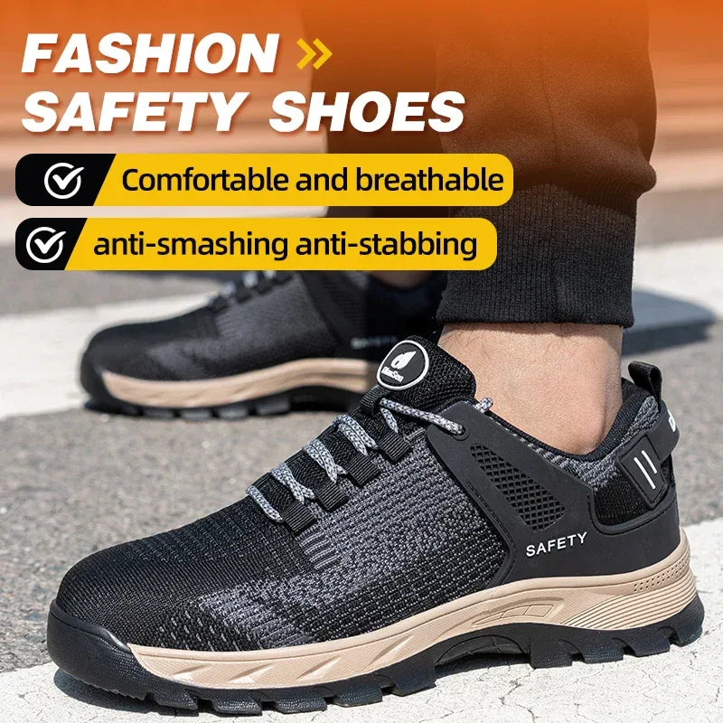 Unisex Indestructible Non-Slip Work Shoes With Steel Toes - ShopHub
