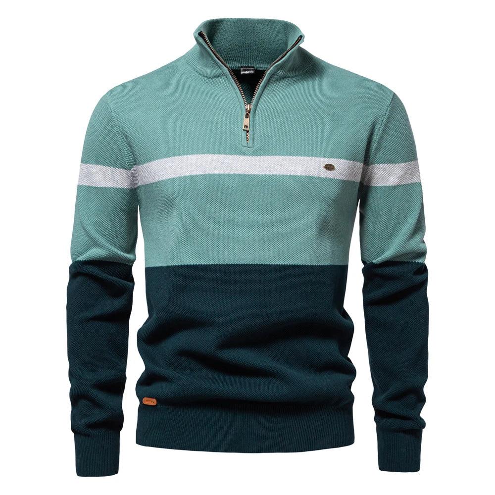 AIOPESON Striped Polo Sweaters - ShopHub