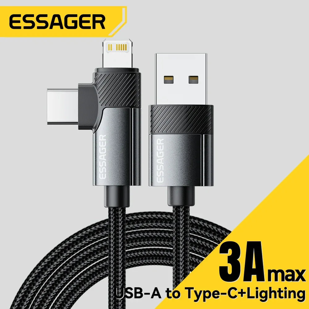 Essager PD 2 in 1 USB A Cable - ShopHub