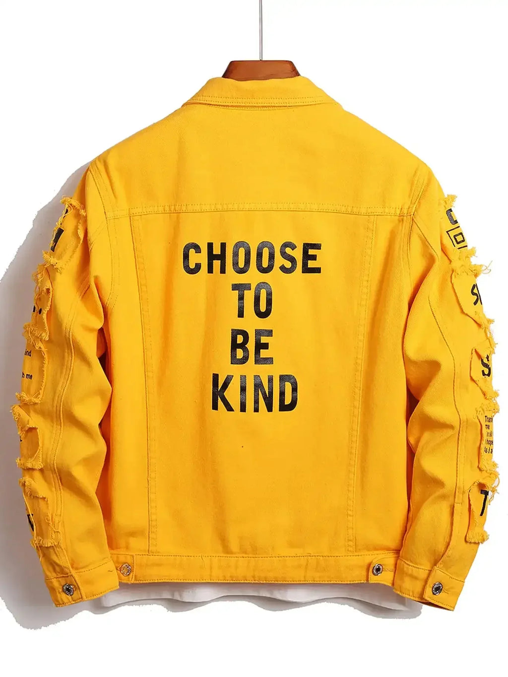 Men's Y2K Denim Jackets Featuring Stylish Patches - ShopHub
