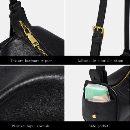 FOXER 2026 New Spring Women's Shoulder Bag Genuine Leather Cylinder Crossbody Bag Lightweight & Durable Bag for Travel & Daily