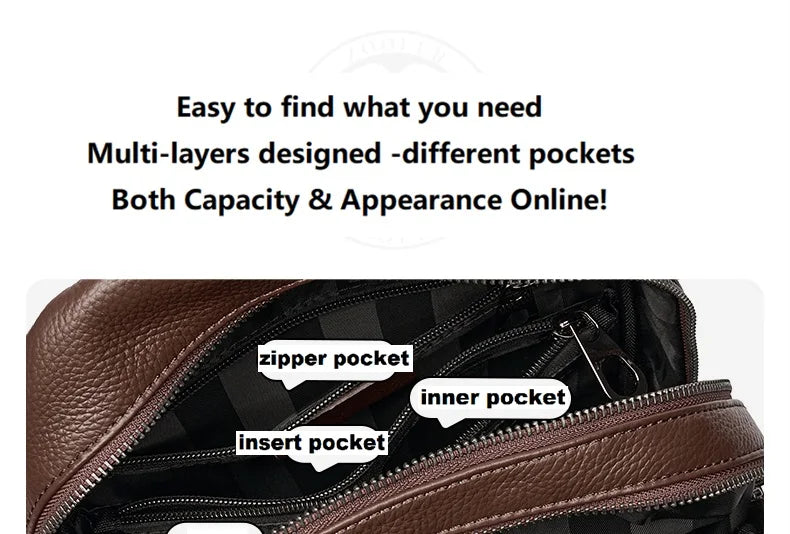 ZOOLER 100% Real Leather Backpack