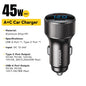 Essager Dual-port 45W USB-C car charger