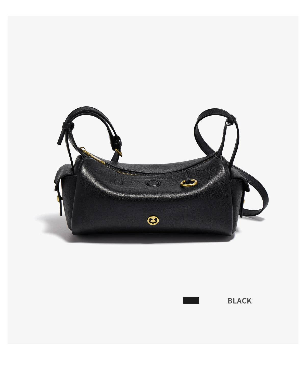 FOXER 2026 New Spring Women's Shoulder Bag Genuine Leather Cylinder Crossbody Bag Lightweight & Durable Bag for Travel & Daily