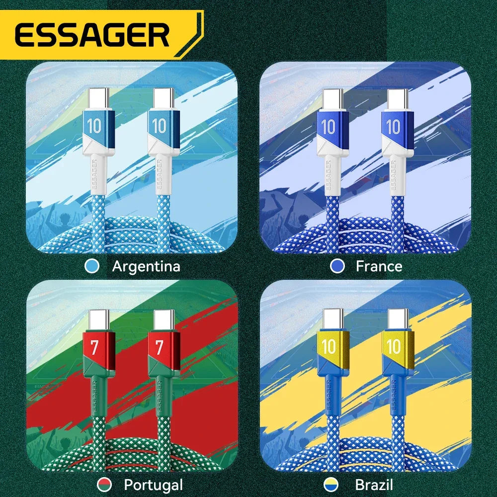 Essager 100W 5A USB C to USB C Cable - ShopHub