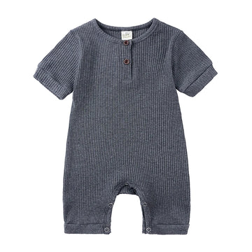 Kids Tales Little Everyday Ribbed Cotton-Blend Baby Romper