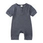 Kids Tales Little Everyday Ribbed Cotton-Blend Baby Romper